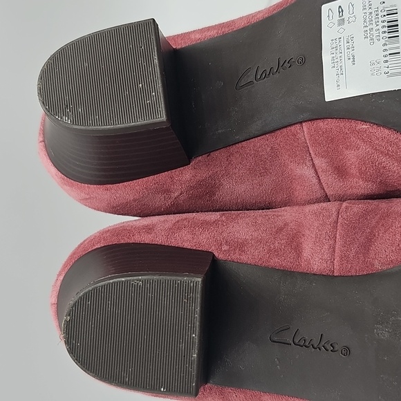 I Clarks Women’s Suede Teresa Step Pumps in Rose Sz 10M - Picture 10 of 12